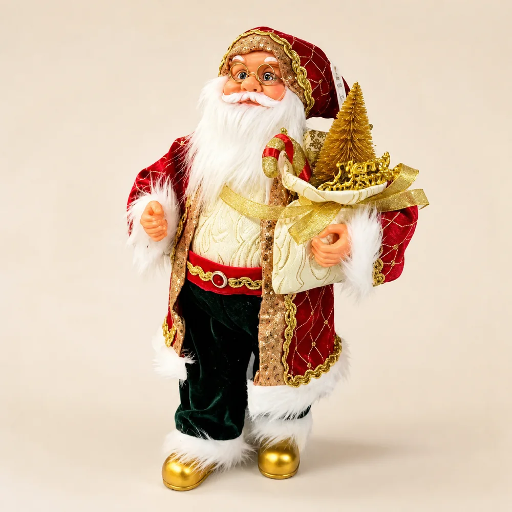 Papai Noel decorativo para vitrines e ambientes natalinos